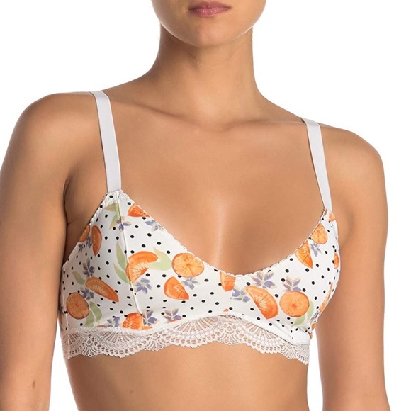 FREE PEOPLE intimates lace printed bralette size Medium new - Picture 1 of 7